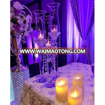 event decoration centerpieces crystal candle glass holders candle stick votives