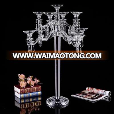 wholesale handmade fasthion style 9 arms crystal candelabra