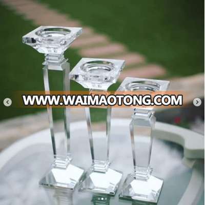 craft supplies decorations 3 set crystal candle holder centrepiece stand