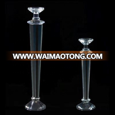 modern bulk K9 candlestick crystal candle centerpieces for wedding table