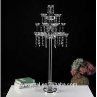 Special design tall good quality wedding crystal candelabra on sale