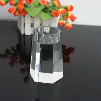 K9 small Crystal Cut Glass Candle Holder for family