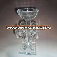 Tall Crystal Clear Candle Holder For Wedding Table Decoration