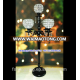 new design elegant black crystal candelabra for wedding centerpiece